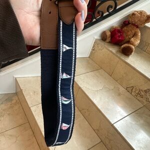 Janie and Jack Navy and Brown Belt